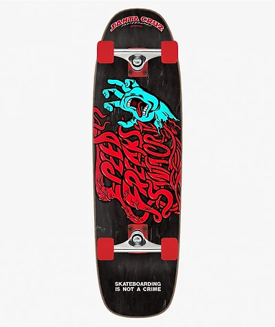 Santa Cruz Speed Freaks Hand Street 29" Cruiser Skateboard Complete