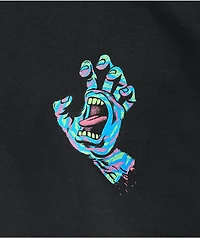 Santa Cruz Spiral Strip Hand Black T-Shirt