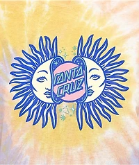 Santa Cruz Split Sun Yellow & Purple Tie Dye T-Shirt