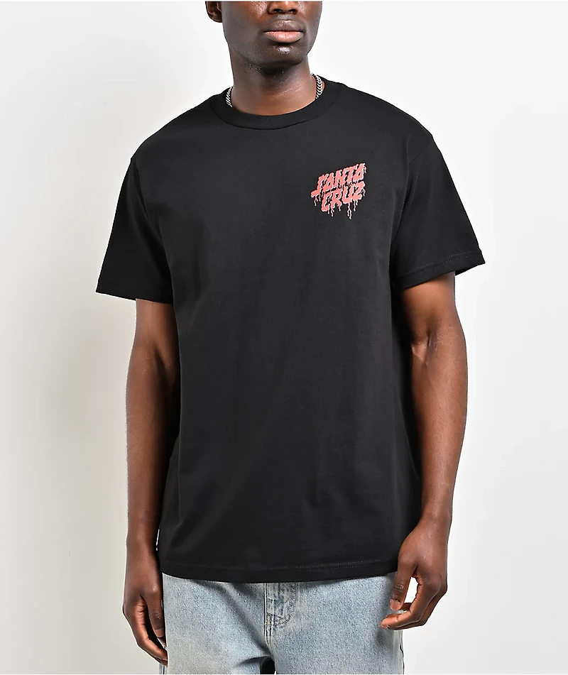 Santa Cruz Spotlight Dot Black T-Shirt