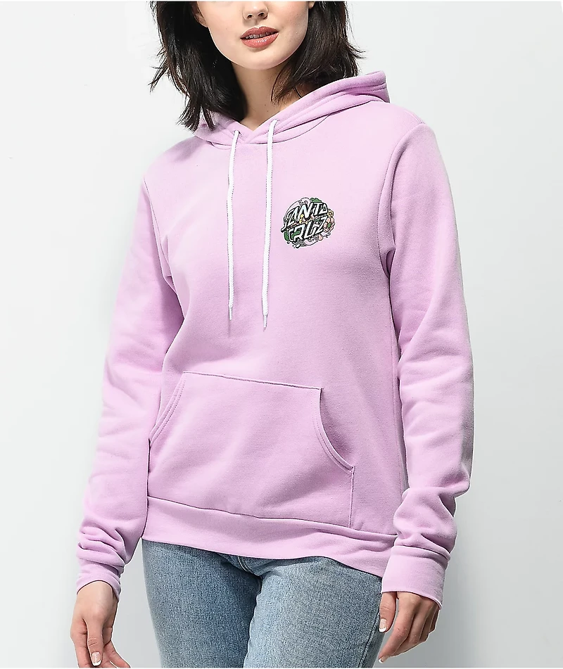 Santa Cruz Strange Fisheye Dot Lilac Hoodie