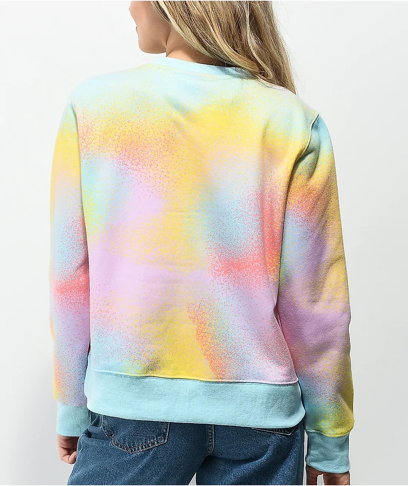 Santa Cruz Strange Oval Stripe Dot Tie Dye Crewneck Sweatshirt