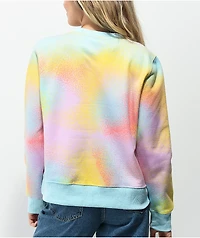 Santa Cruz Strange Oval Stripe Dot Tie Dye Crewneck Sweatshirt