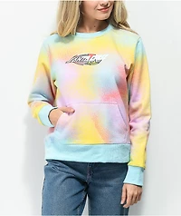 Santa Cruz Strange Oval Stripe Dot Tie Dye Crewneck Sweatshirt