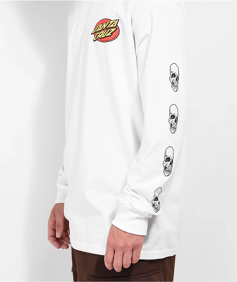 Santa Cruz Street Creep Hand White Long Sleeve T-shirt
