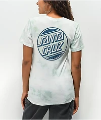 Santa Cruz Street Dot Green Tie Dye T-Shirt