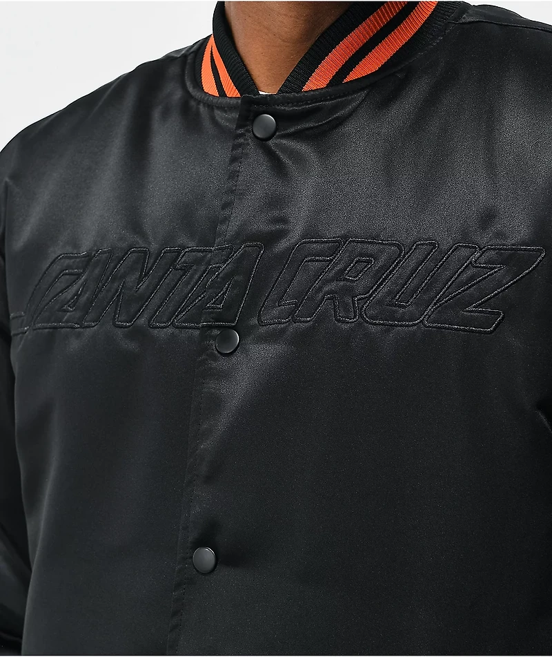 Santa Cruz Strip Black Bomber Jacket