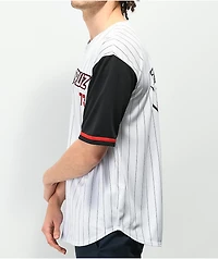 Santa Cruz Strip Outline White & Black Baseball Jersey