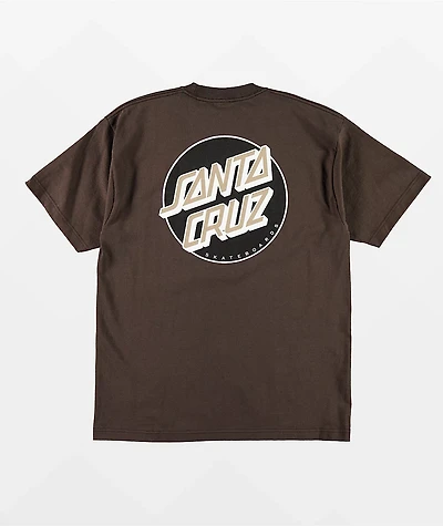 Santa Cruz Stripe Center Brown T-Shirt