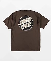 Santa Cruz Stripe Center Brown T-Shirt