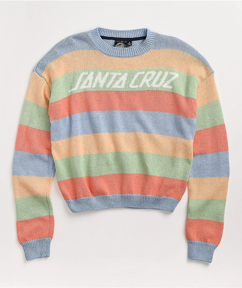 Santa Cruz Stripe Crewneck Sweatshirt