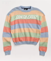 Santa Cruz Stripe Crewneck Sweatshirt
