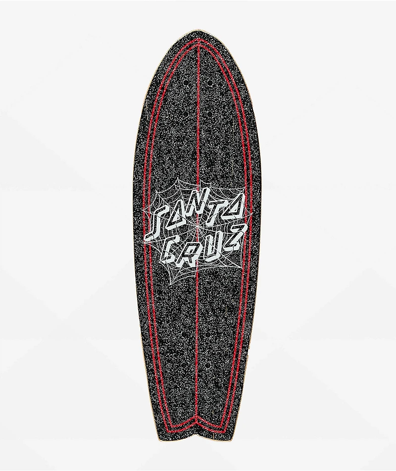 Santa Cruz Tangled Web 8.81" Shark Cruiser Skateboard Complete