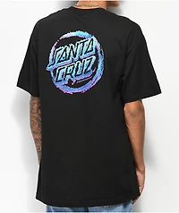 Santa Cruz Throwdown Dot Black T-Shirt