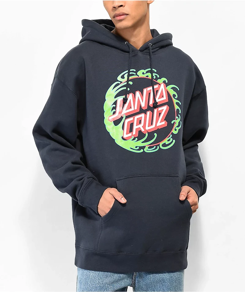 Santa Cruz Tidal Dot Blue Hoodie