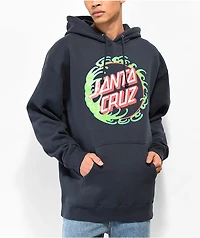 Santa Cruz Tidal Dot Blue Hoodie