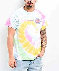 Santa Cruz Tie Dye Dot White T-Shirt