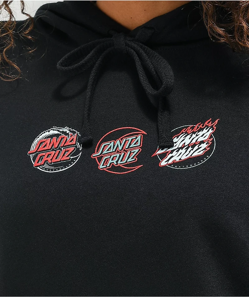 Santa Cruz Trio Dot Black Hoodie
