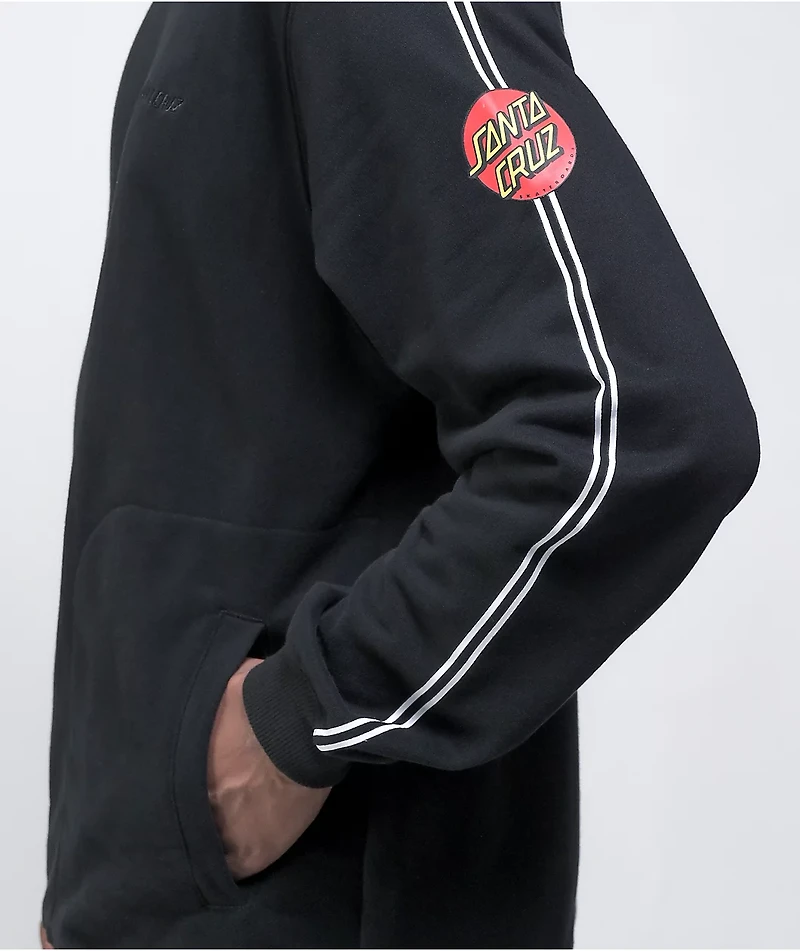 Santa Cruz Vertical Dot Black Crewneck Sweatshirt