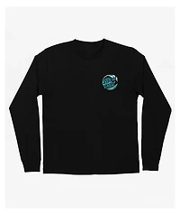 Santa Cruz Wave Dot Black Long Sleeve T-Shirt