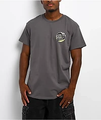 Santa Cruz Wave Dot Charcoal T-Shirt