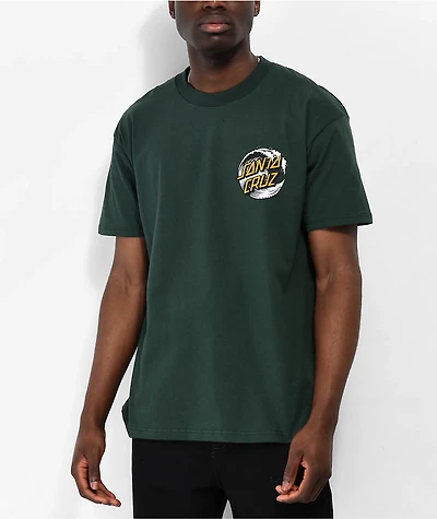 Santa Cruz Wave Dot Forest Green T-Shirt