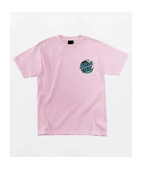 Santa Cruz Wave Dot Pink T-Shirt