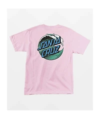 Santa Cruz Wave Dot Pink T-Shirt
