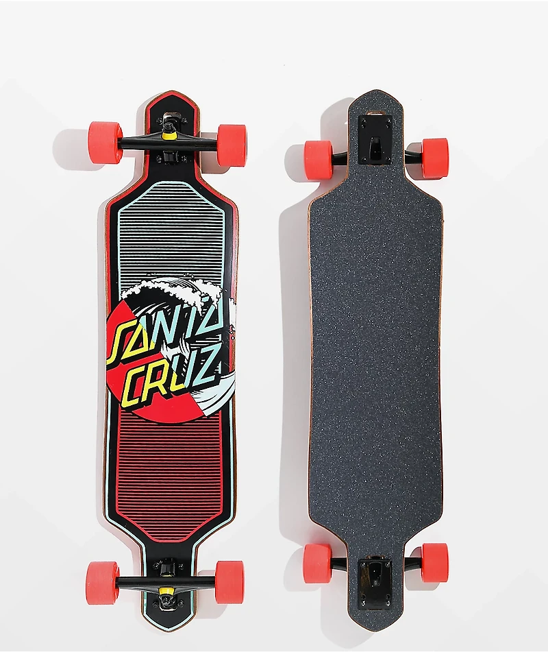 Santa Cruz Wave Dot Splice 36" Drop Through Longboard Complete