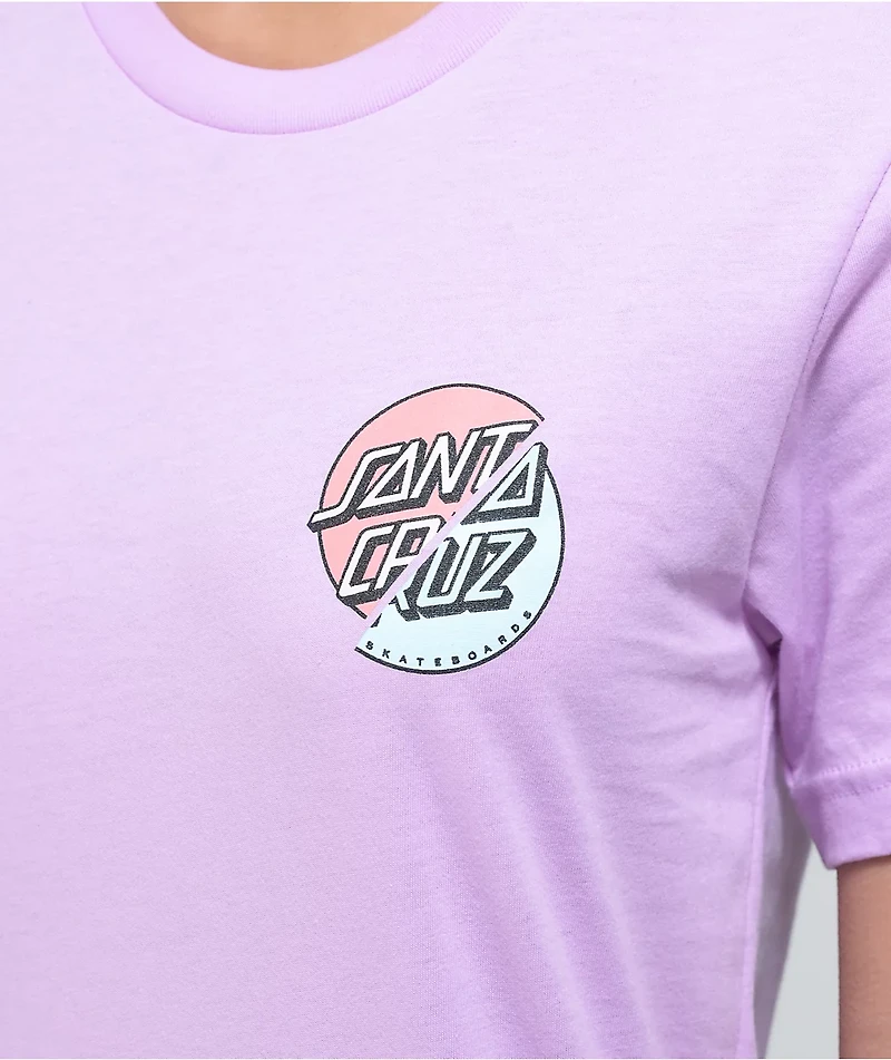 Santa Cruz Wave Dot Splice Lilac T-Shirt