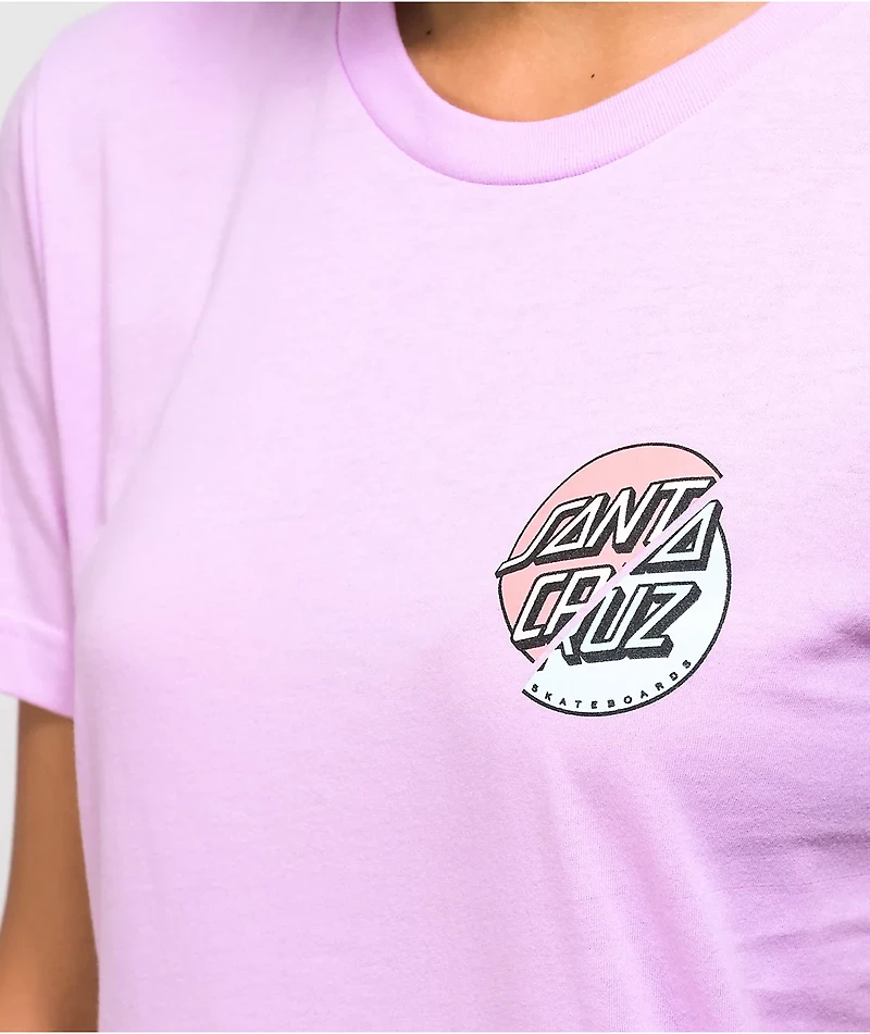 Santa Cruz Wave Dot Splice Lilac T-Shirt