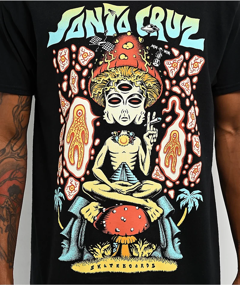 Santa Cruz Winkowski Spaced Out Black T-Shirt