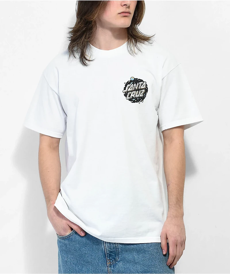 Santa Cruz Wooten Ominous Dot White T-Shirt