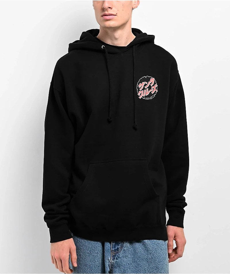 Santa Cruz x Godzilla Destroyer Black Hoodie