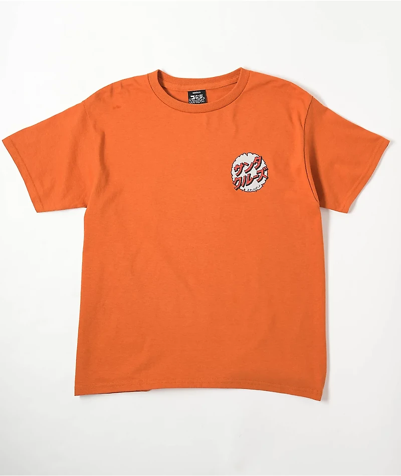 Santa Cruz x Godzilla Kids Mechanical Hand Orange T-Shirt