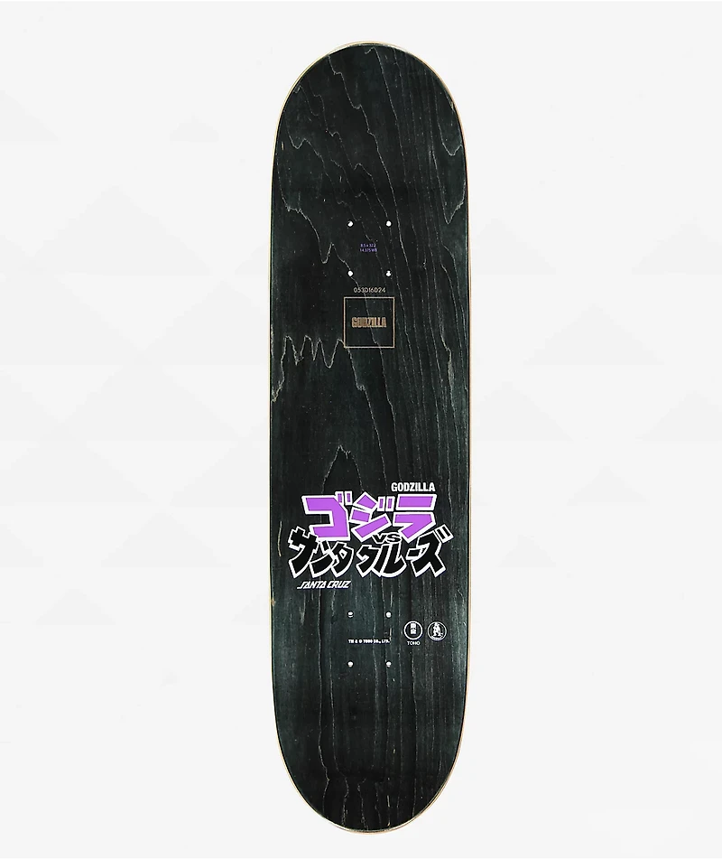 Santa Cruz x Godzilla Knox Firepit 8.5" Skateboard Deck