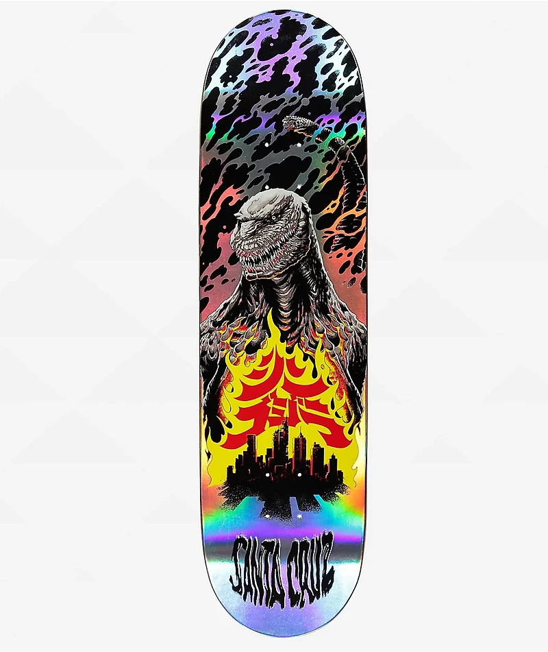 Santa Cruz x Godzilla Knox Firepit 8.5" Skateboard Deck