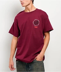 Santa Cruz x Stranger Things Hellfire Pit Maroon T-Shirt