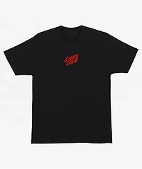 Santa Cruz x Stranger Things Screaming Lights Black T-Shirt