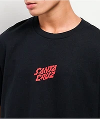 Santa Cruz x Stranger Things Screaming Lights Black T-Shirt