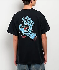 Santa Cruz x Stranger Things Screaming Lights Black T-Shirt