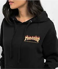 Santa Cruz x Thrasher Flame Dot Black Hoodie