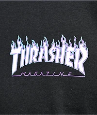 Santa Cruz x Thrasher Flame Dot Black T-Shirt