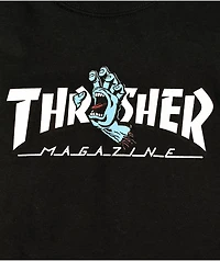 Santa Cruz x Thrasher Kids Screaming Hand Black T-Shirt
