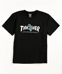 Santa Cruz x Thrasher Kids Screaming Hand Black T-Shirt