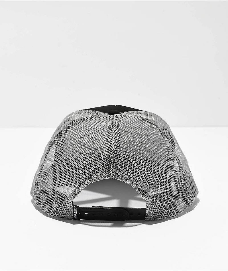 Santa Cruz x Thrasher Screaming Logo Black Trucker Hat