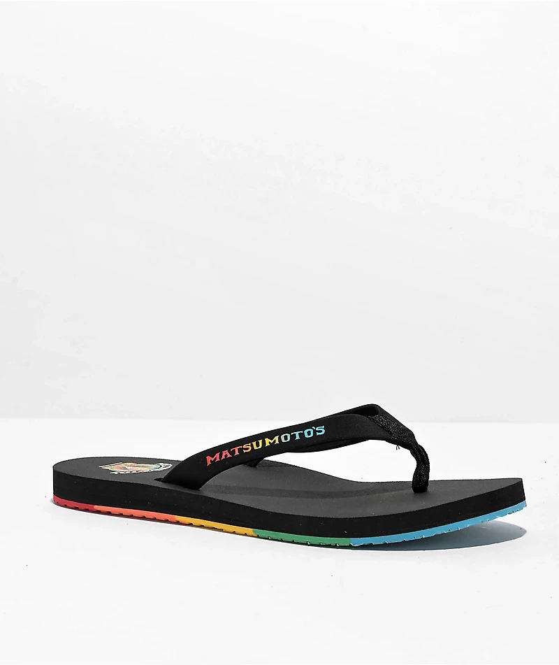 Sanuk x Matsumoto's Shave Ice Ashland ST Black Sandals