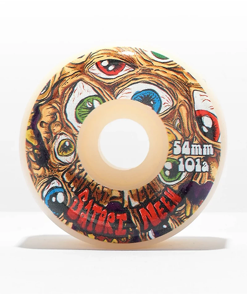 Satori Neen Eyes 54mm 101a White Conical Skateboard Wheels