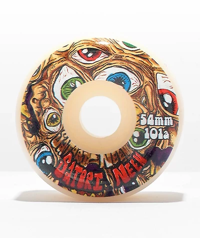 Satori Neen Eyes 54mm 101a White Conical Skateboard Wheels
