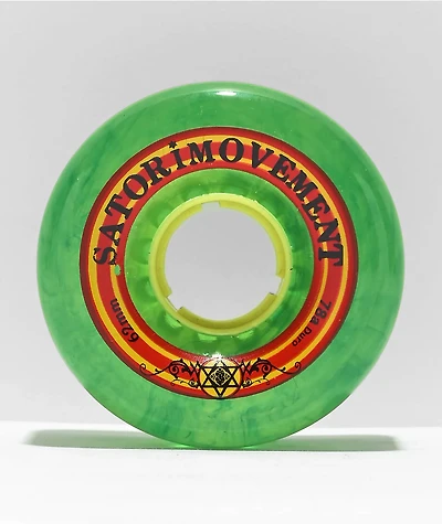 Satori Rasta Classic 62mm 78a Green Cruiser Wheels